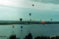 Фиеста воздушных шаров, Верхне Волжская набережная, вид на Бор